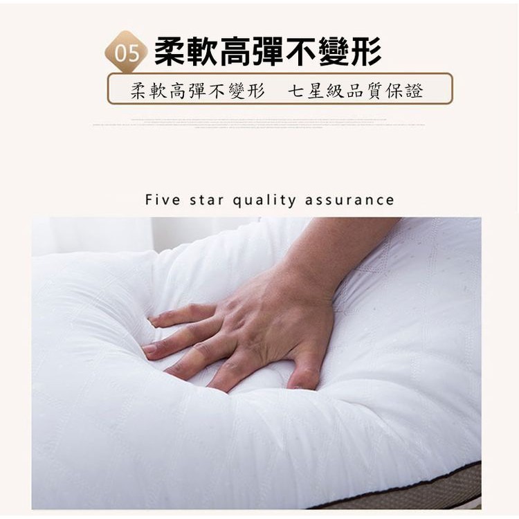 【增強支撐 柔軟高彈】水洗枕 保證950克 抗菌枕 純棉枕 7星級飯店枕 吸濕排汗枕 超柔枕頭 民宿愛用-細節圖5