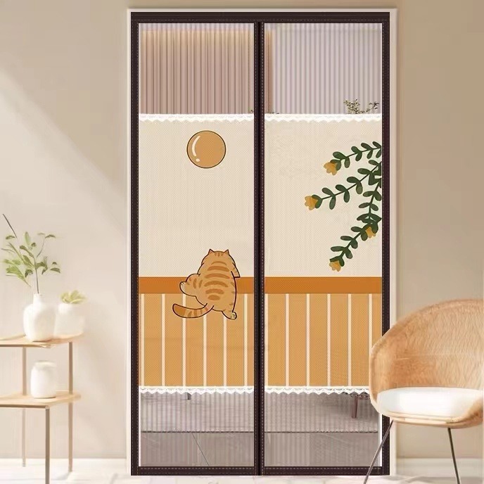 🔥秒出【台灣公司現貨】魔術貼防蚊門簾 超靜音 防蚊門簾 磁吸防蚊門簾 門簾 金剛紗 磁條 側開門簾 靜音磁吸 空調簾-規格圖8