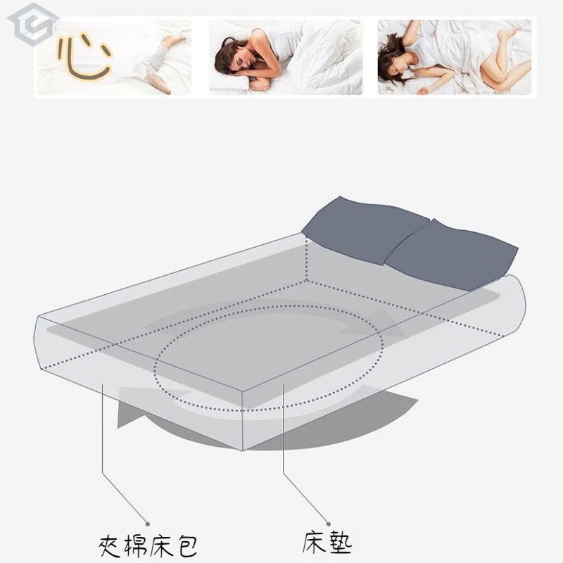 台灣現貨】黑色床包 30CM加高圍布 輕奢床單 裸睡親膚 保潔墊 單人/加大/雙人/特大床包 鬆緊帶包裹 全包防滑床包-細節圖8