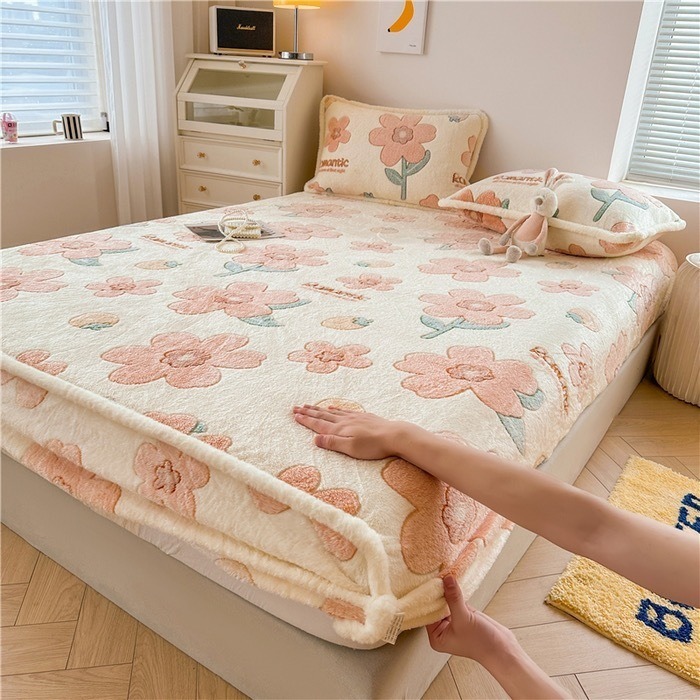 法蘭絨床包【🔥台灣公司】單人床包 雙人床包 同款枕套 雪花絨床包 雙人加大床包 珊瑚絨床包 牛奶絨床包-規格圖9