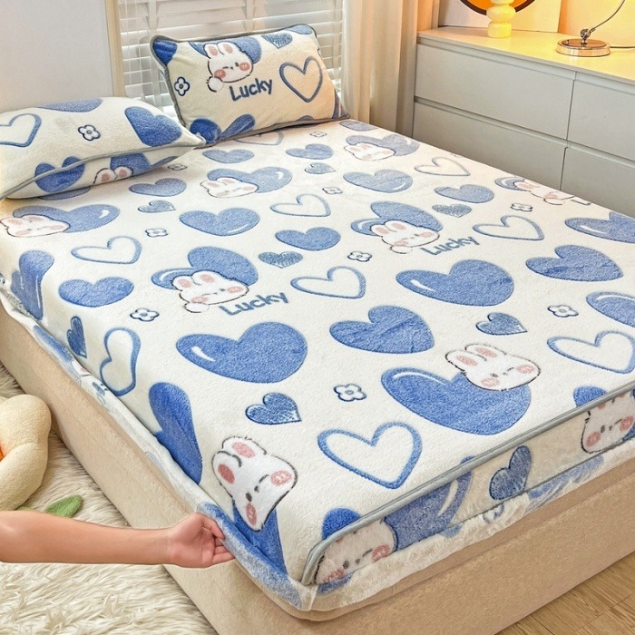 法蘭絨床包【🔥台灣公司】單人床包 雙人床包 同款枕套 雪花絨床包 雙人加大床包 珊瑚絨床包 牛奶絨床包-規格圖9