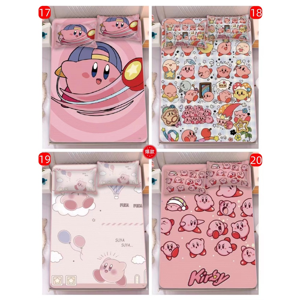 星之卡比床包 卡通床包 床包 兒童床包 單人/雙人/加大 床包+枕頭套 卡通床包 學生寢室床包-規格圖11