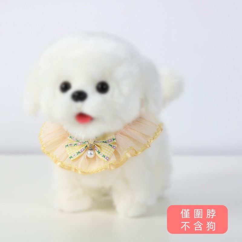 黃底珍珠蝴蝶結圍兜