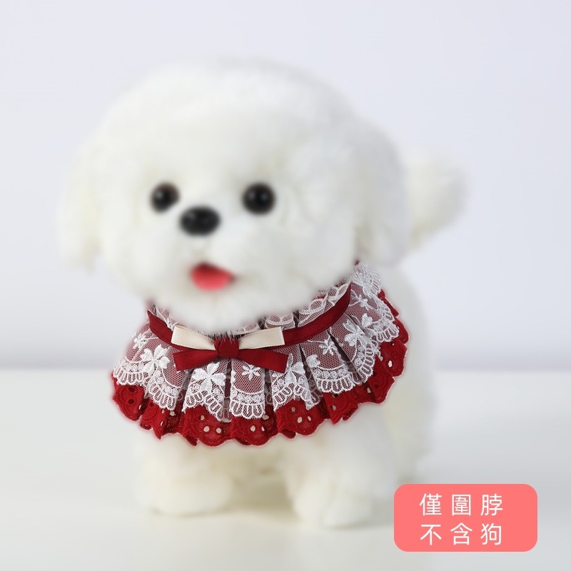 寵物飾品圍巾脖套狗狗口水巾三角巾貓咪中小型犬泰迪貓圍圍兜裝飾-規格圖4