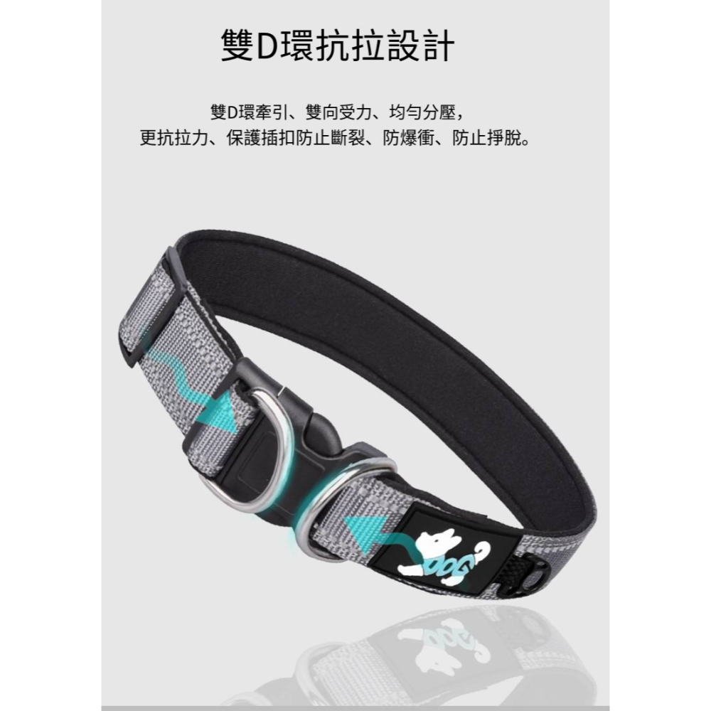 狗狗項圈脖圈結實小狗中大型犬頸圈脖套牽引繩防丟泰迪-細節圖4