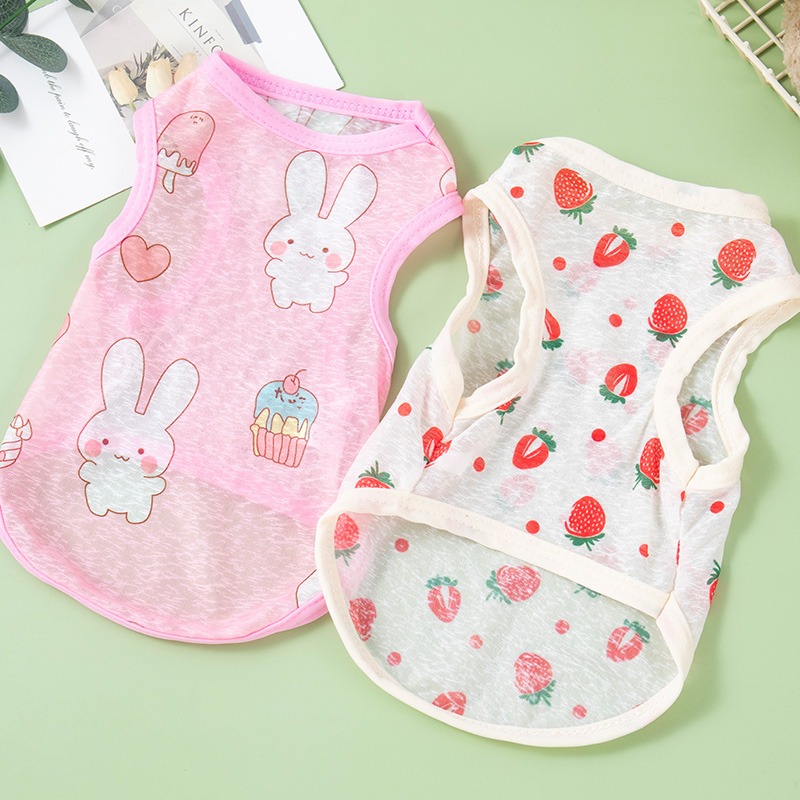 夏季薄款貓咪衣服寵物防掉毛背心布偶英短美短夏天狗狗涼涼空調衣-細節圖3