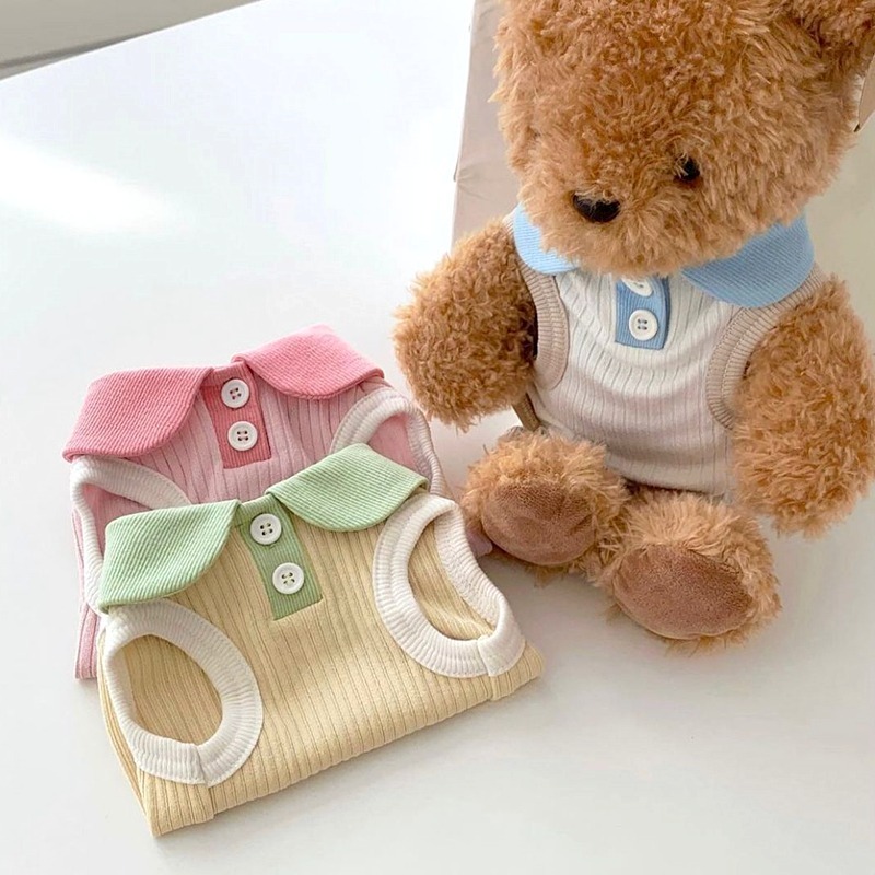 夏季薄款寵物翻領T恤狗狗衣服泰迪比熊博美小型犬貓咪約克夏貴賓-細節圖6