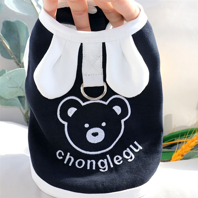 夏季薄款寵物背心夏天清涼狗狗衣服泰迪比熊博美雪納瑞約克夏貓咪-細節圖4