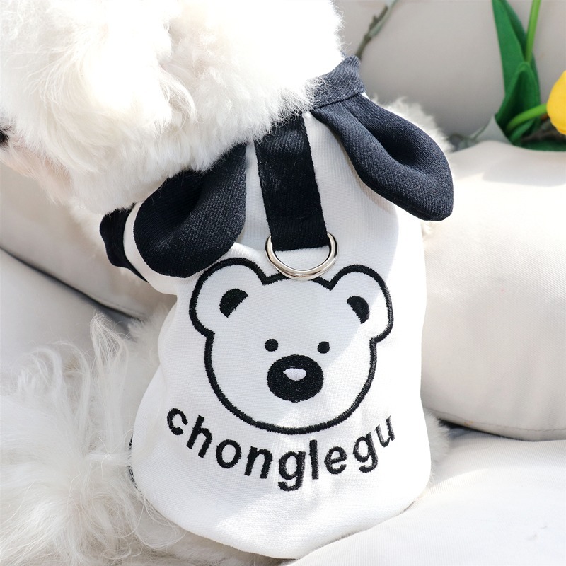 夏季薄款寵物背心夏天清涼狗狗衣服泰迪比熊博美雪納瑞約克夏貓咪-細節圖6