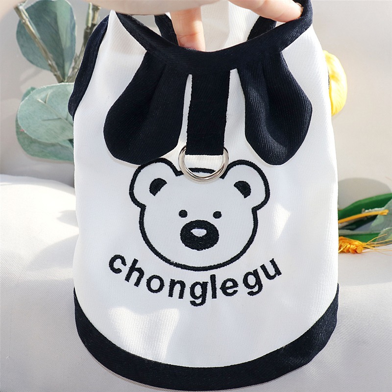 夏季薄款寵物背心夏天清涼狗狗衣服泰迪比熊博美雪納瑞約克夏貓咪-規格圖6