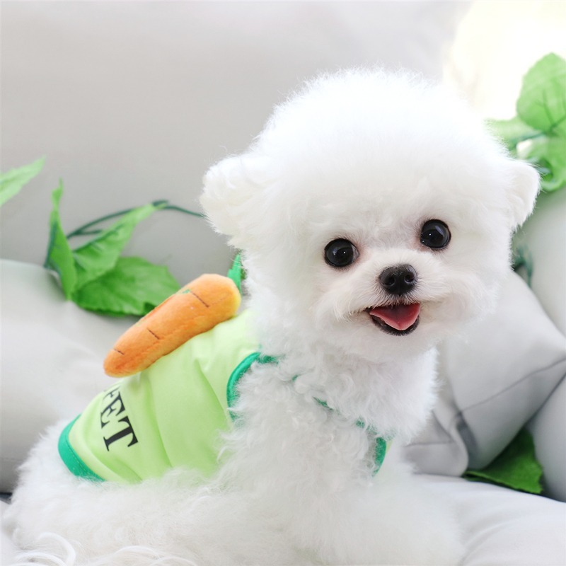 夏季吊帶小狗狗衣服夏天薄款泰迪比熊雪納瑞寵物小型幼犬博美背心-細節圖3