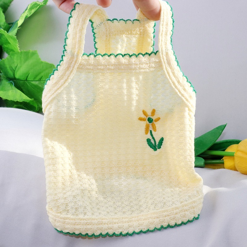 狗狗夏季吊帶泰迪比熊雪納瑞博美貴賓約克夏小型幼犬貓咪寵物衣服-規格圖4