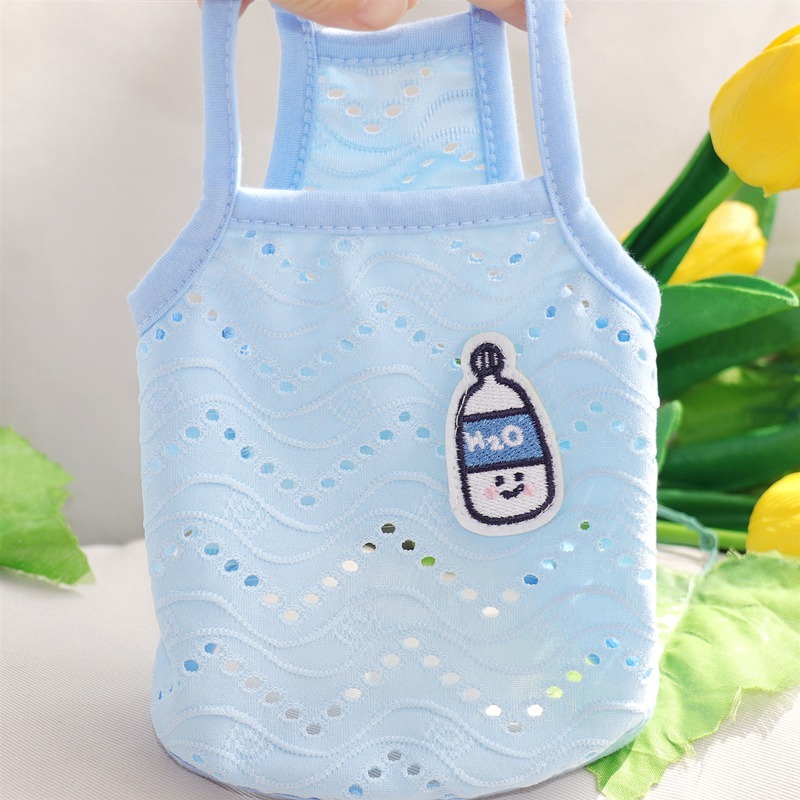 花邊貼布背心小狗狗衣服夏天雪納瑞小型幼犬比熊泰迪寵物夏季薄款-規格圖4