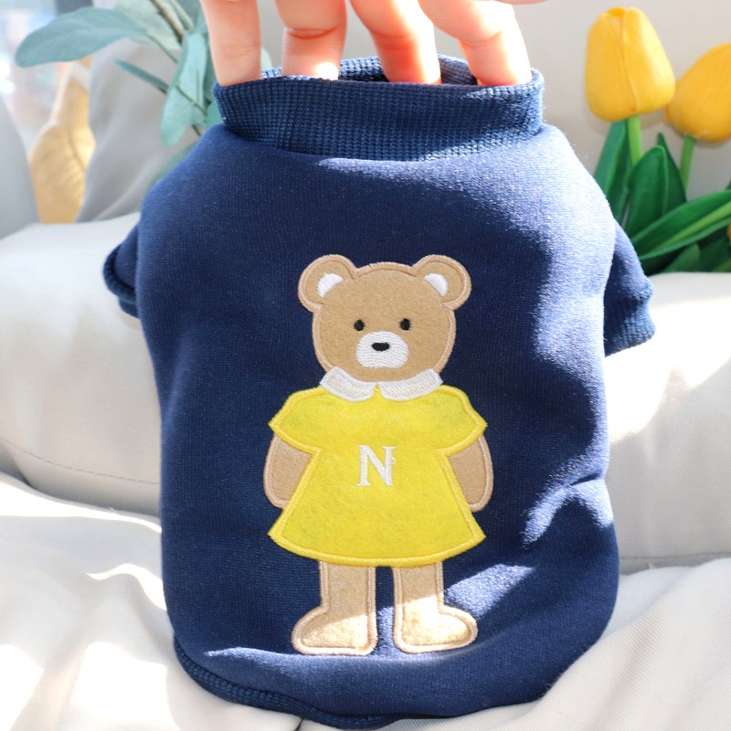 潮酷可愛小狗狗衣服秋季比熊泰迪博美雪納瑞小型犬貓咪寵物春秋裝-規格圖3