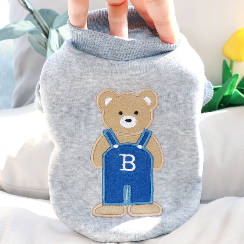 潮酷可愛小狗狗衣服秋季比熊泰迪博美雪納瑞小型犬貓咪寵物春秋裝-規格圖3