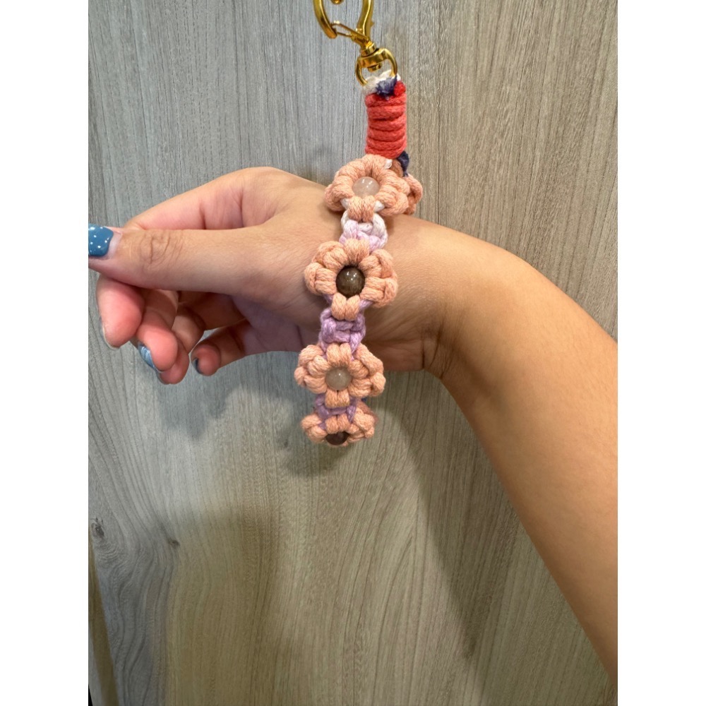 花花手機掛繩-水晶花花-細節圖3
