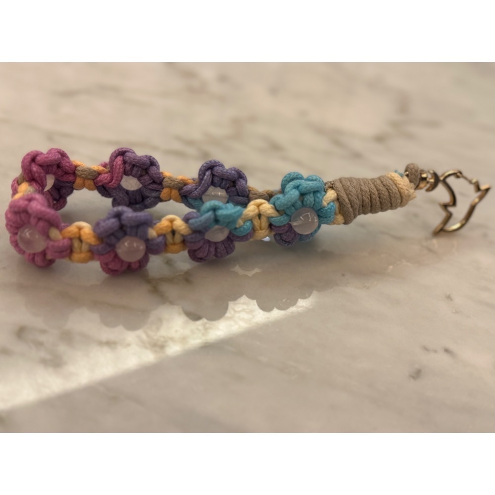 花花手機掛繩-水晶花花-細節圖6