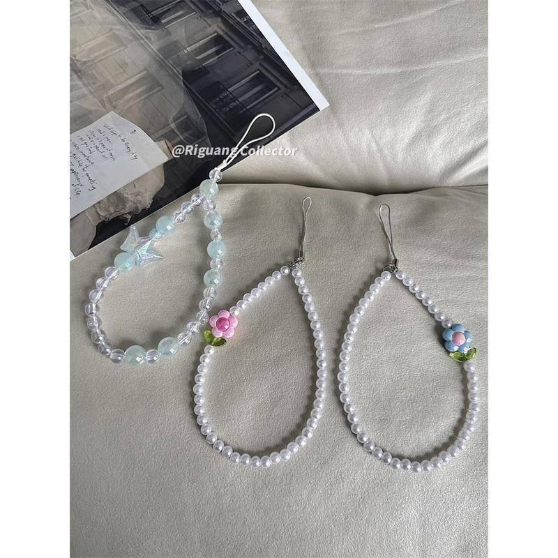 ins風可愛手作百搭手機掛繩 ccd相機掛繩 高級串珠掛件 iPhone 三星 掛繩手機殼 手機掛繩與吊飾 掛件 鏈條-細節圖3