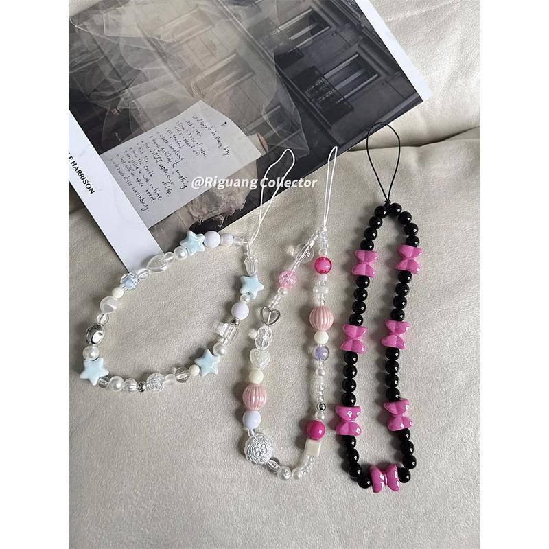 ins風可愛手作百搭手機掛繩 ccd相機掛繩 高級串珠掛件 iPhone 三星 掛繩手機殼 手機掛繩與吊飾 掛件 鏈條-細節圖4