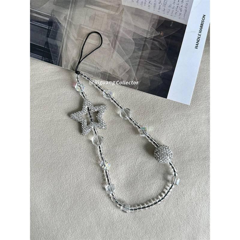 ins風可愛手作百搭手機掛繩 ccd相機掛繩 高級串珠掛件 iPhone 三星 掛繩手機殼 手機掛繩與吊飾 掛件 鏈條-細節圖6