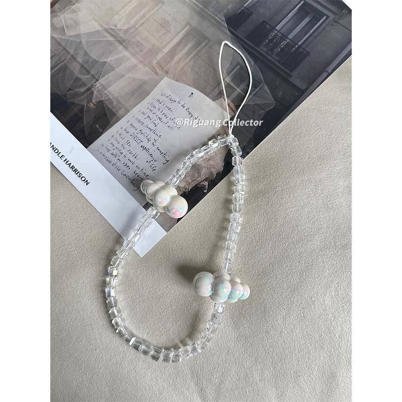 ins風可愛手作百搭手機掛繩 ccd相機掛繩 高級串珠掛件 iPhone 三星 掛繩手機殼 手機掛繩與吊飾 掛件 鏈條-細節圖7