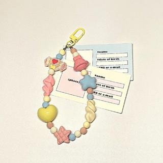 海綿寶寶派大星掛件 手機殼通用 包包掛繩 ccd相機掛飾 卡通掛件 串珠鏈條 相機掛繩 少女掛飾 手機鏈條 手機掛繩-細節圖2