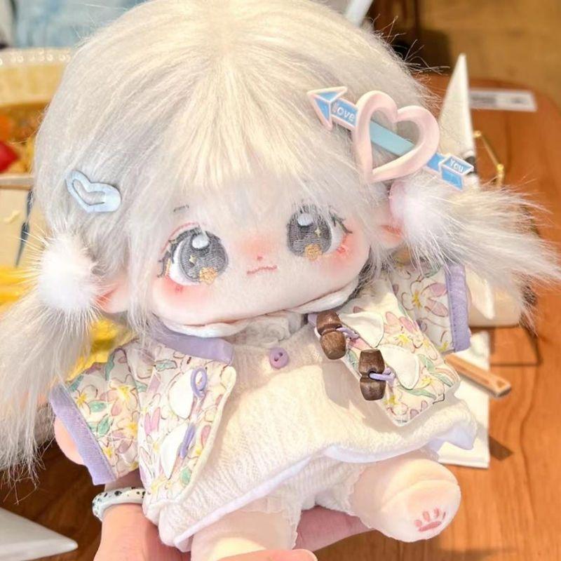 棉花娃娃 正版 20cm炸毛裸娃 換裝娃娃 有骨娃娃 娃娃 小玩偶 喃喃 換裝女娃衣 公仔玩偶 女生日禮物 公主娃娃-細節圖2