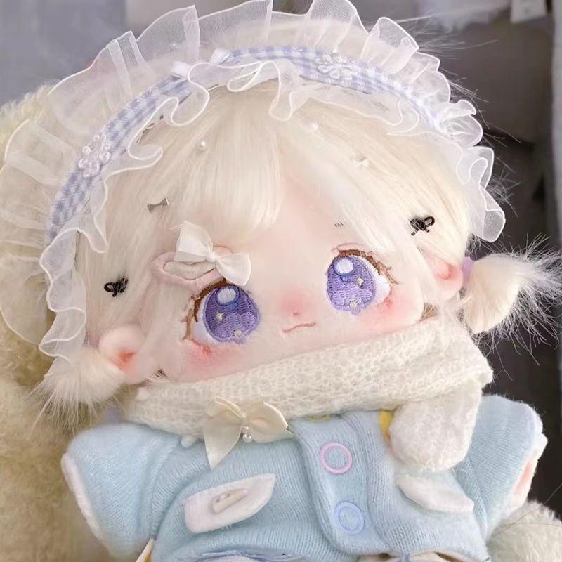 棉花娃娃 正版 20cm炸毛裸娃 換裝娃娃 有骨娃娃 娃娃 小玩偶 喃喃 換裝女娃衣 公仔玩偶 女生日禮物 公主娃娃-細節圖3