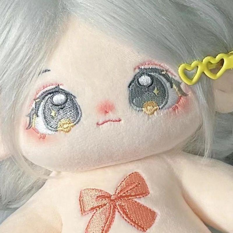 棉花娃娃 正版 20cm炸毛裸娃 換裝娃娃 有骨娃娃 娃娃 小玩偶 喃喃 換裝女娃衣 公仔玩偶 女生日禮物 公主娃娃-細節圖8