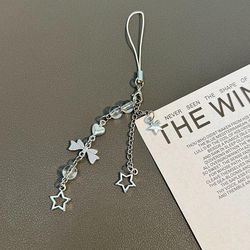 ins甜妹風十字架針筒蝴蝶結掛墜 適用手機殼女高級掛件 ccd相機掛飾 相機掛繩 手機殼掛件 書包掛件 鏈條-細節圖8