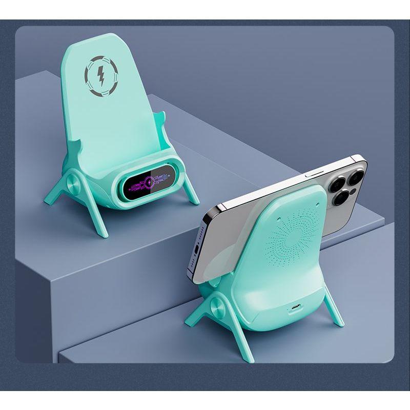 家用懶人支架 手機平板通用支架 放下即充電 超級快充手機支架 2024新款時尚手機支架 可搖擺磁吸接口-細節圖9