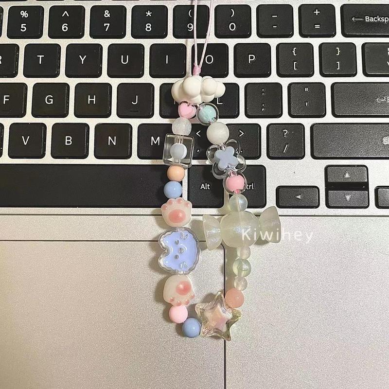 ccd相機手繩 珠子手機鏈 掛繩 拍立得掛件 手機配件 手機防丟繩子 手機吊飾 繩子 手機鏈包包耳機套繩 手機手鏈 短繩-細節圖3