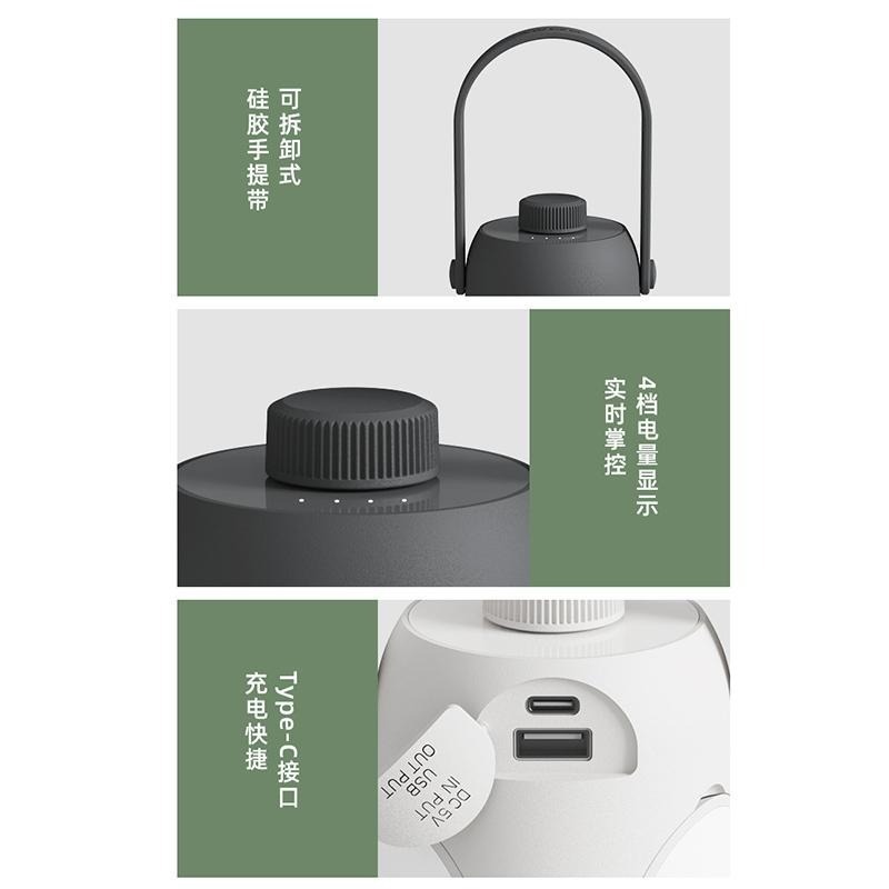 手提燈 充電式 露營應急燈 燈維斯克LED戶外露營燈 多功能 露營燈  戶外燈 暖白光切換 強光 手電筒 應急行動充-細節圖7