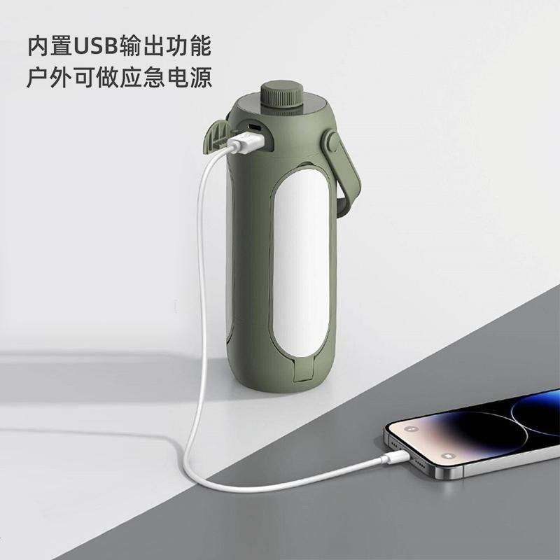 手提燈 充電式 露營應急燈 燈維斯克LED戶外露營燈 多功能 露營燈  戶外燈 暖白光切換 強光 手電筒 應急行動充-細節圖8