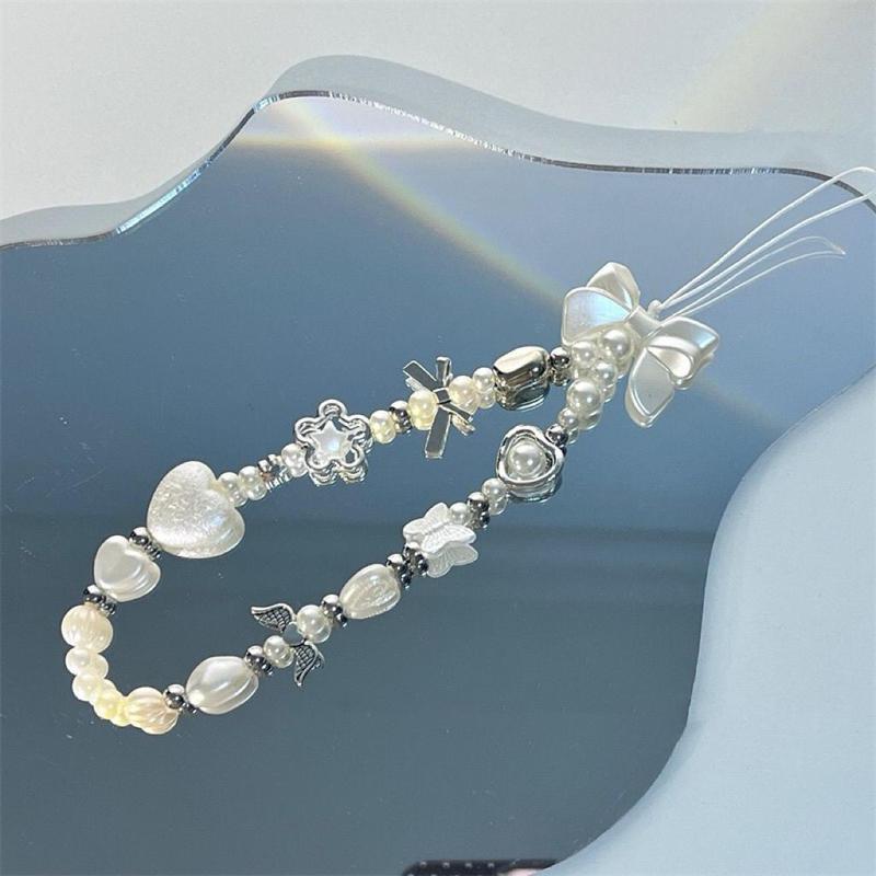 原創ins網紅巴羅克珍珠鏈條 珠珠甜美手機掛繩 ccd相機掛件 手腕繩 相機掛件 手機鏈-細節圖4