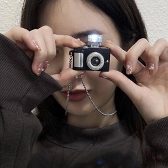 創意相機吊飾 照相機鑰匙圈 LED吊飾 LED燈 有聲有燈吊飾 照相機鑰匙扣 鑰匙圈 發光吊飾-細節圖2