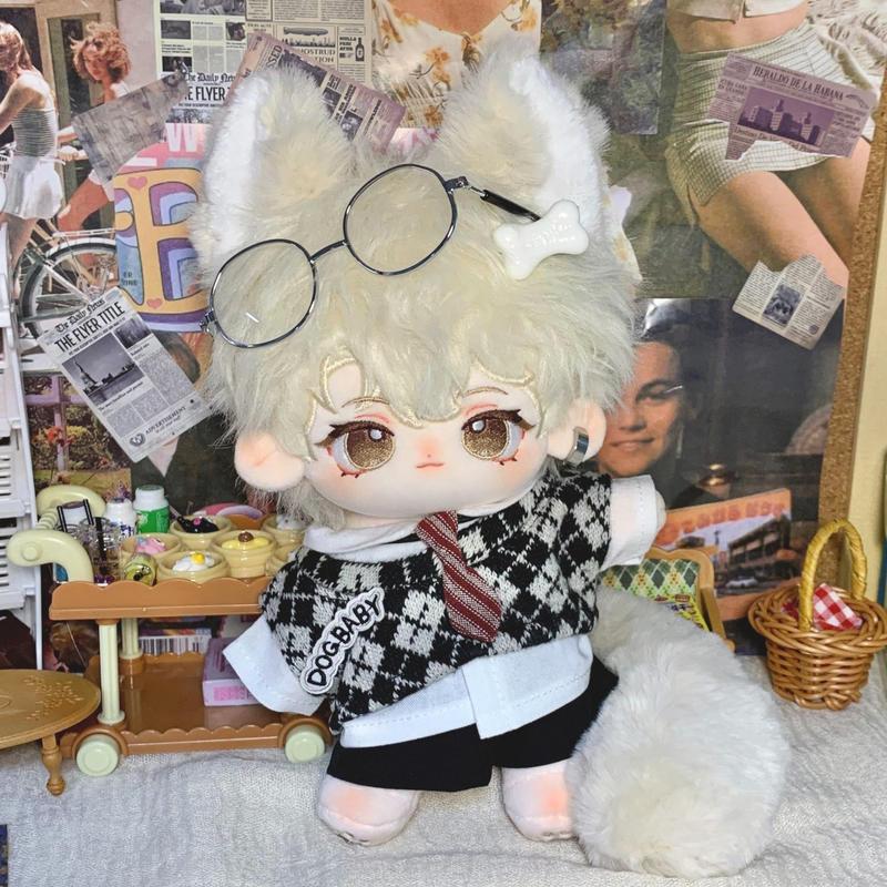 【原創】正版穗歲棉花娃娃 無内容 換裝娃娃 禮物 20cm新兔毛送閨蜜解壓 毛絨玩偶-細節圖3