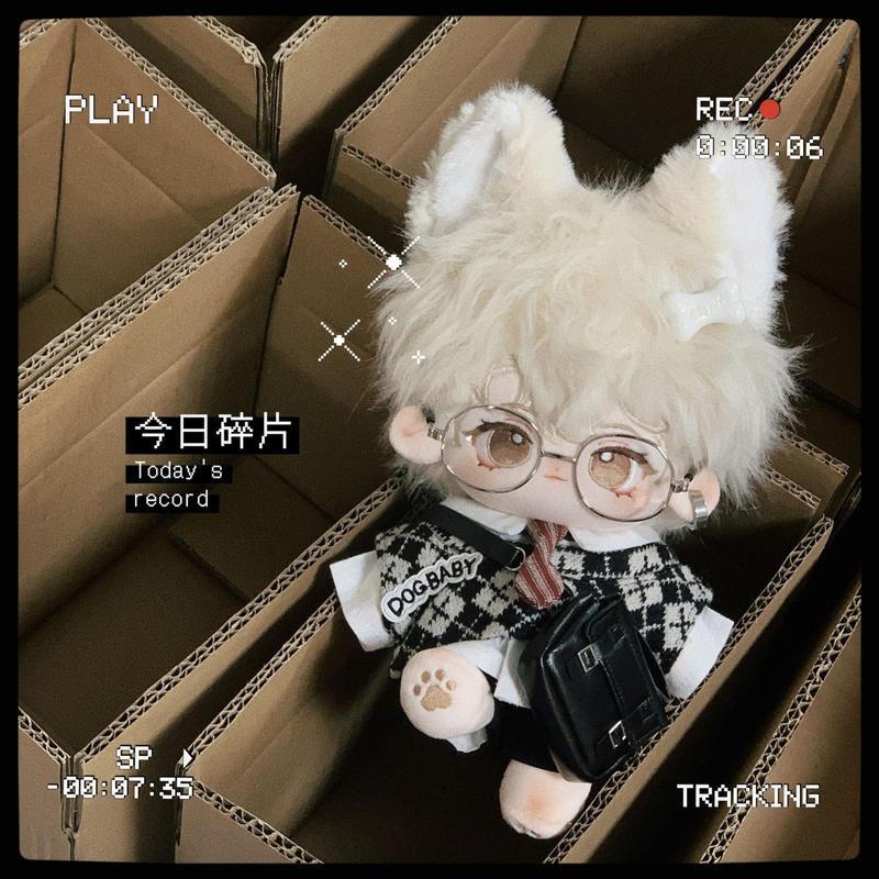 【原創】正版穗歲棉花娃娃 無内容 換裝娃娃 禮物 20cm新兔毛送閨蜜解壓 毛絨玩偶-細節圖4