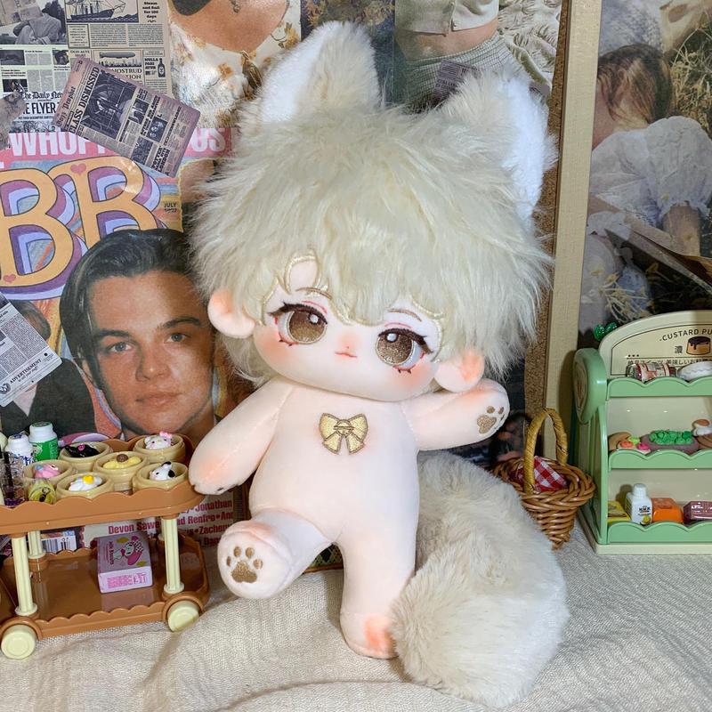 【原創】正版穗歲棉花娃娃 無内容 換裝娃娃 禮物 20cm新兔毛送閨蜜解壓 毛絨玩偶-細節圖5