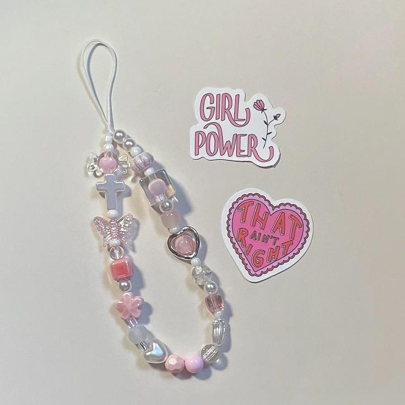 ccd相機手繩 diy珠子手機鏈 手機殼掛件 手機殼掛飾 手機殼掛繩 手機掛件 掛飾 手機吊飾 鍊條 手提掛飾 手機掛繩-細節圖4