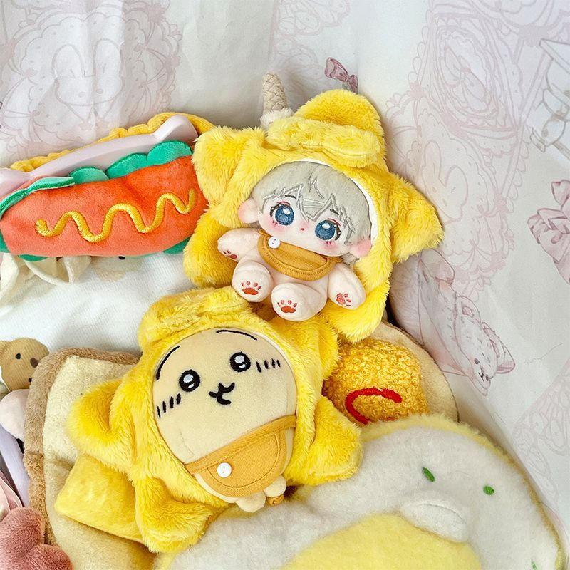 星星10cm娃衣 烏薩奇吉伊小八 棉花娃娃 海星體衣服可愛 換裝女娃衣 公仔玩偶 衣服玩偶衣服 棉花娃娃衣服-細節圖2