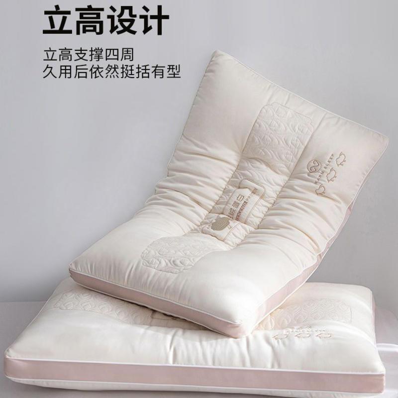 超柔駝絨蛋白枕頭 枕芯 護頸頸椎專用 睡眠家用 單人學生 宿舍枕頭枕芯 民宿枕頭 按摩枕 午睡枕 酒店枕頭 助眠枕-細節圖6