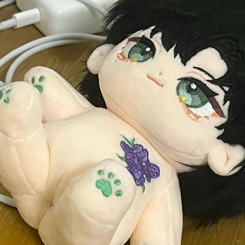 換裝玩偶/🔥蕭逸屬性棉花娃娃 20cm公仔 逸枝花可愛玩偶超萌禮物 換裝娃娃 毛絨玩偶 娃娃配件 炸毛裸娃 公仔 玩偶-細節圖5