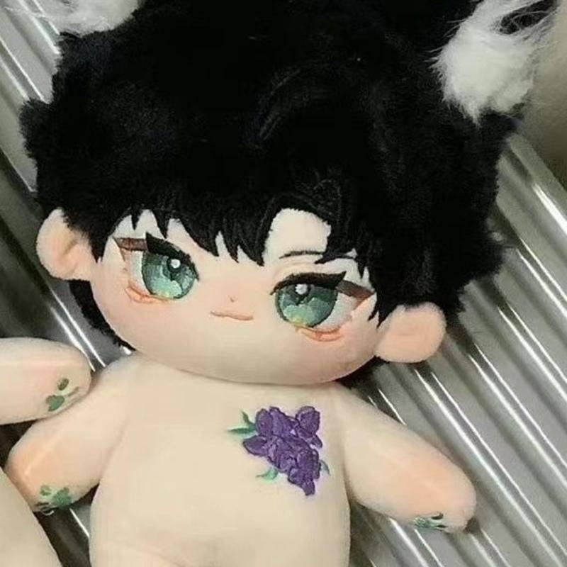 換裝玩偶/🔥蕭逸屬性棉花娃娃 20cm公仔 逸枝花可愛玩偶超萌禮物 換裝娃娃 毛絨玩偶 娃娃配件 炸毛裸娃 公仔 玩偶-細節圖6