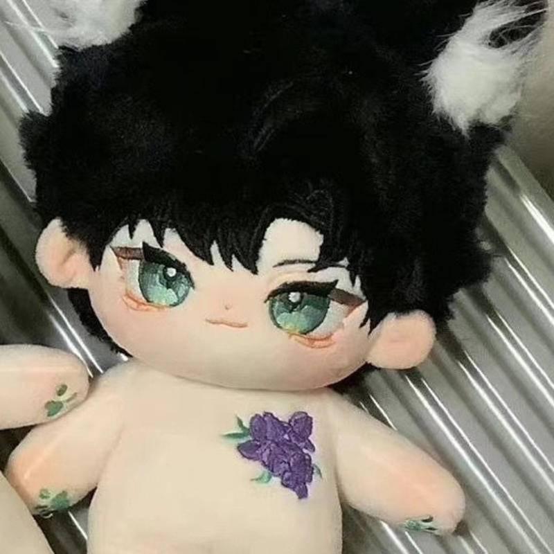 換裝玩偶/🔥蕭逸屬性棉花娃娃 20cm公仔 逸枝花可愛玩偶超萌禮物 換裝娃娃 毛絨玩偶 娃娃配件 炸毛裸娃 公仔 玩偶-細節圖7