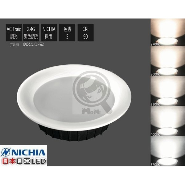 12W 孔9.5cm抗藍光崁燈弧形日本日亞孔15cm 15W/20W☀MoMi高亮度LED台灣製☀15W 孔12cm-細節圖6