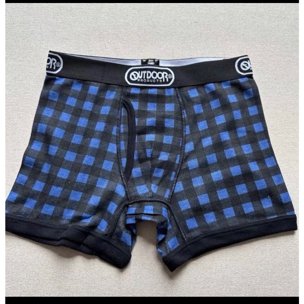 日本貨🇯🇵OUTDOOR PRODUCTS正品 彈性男士棉質四角褲修身前開內褲-規格圖3