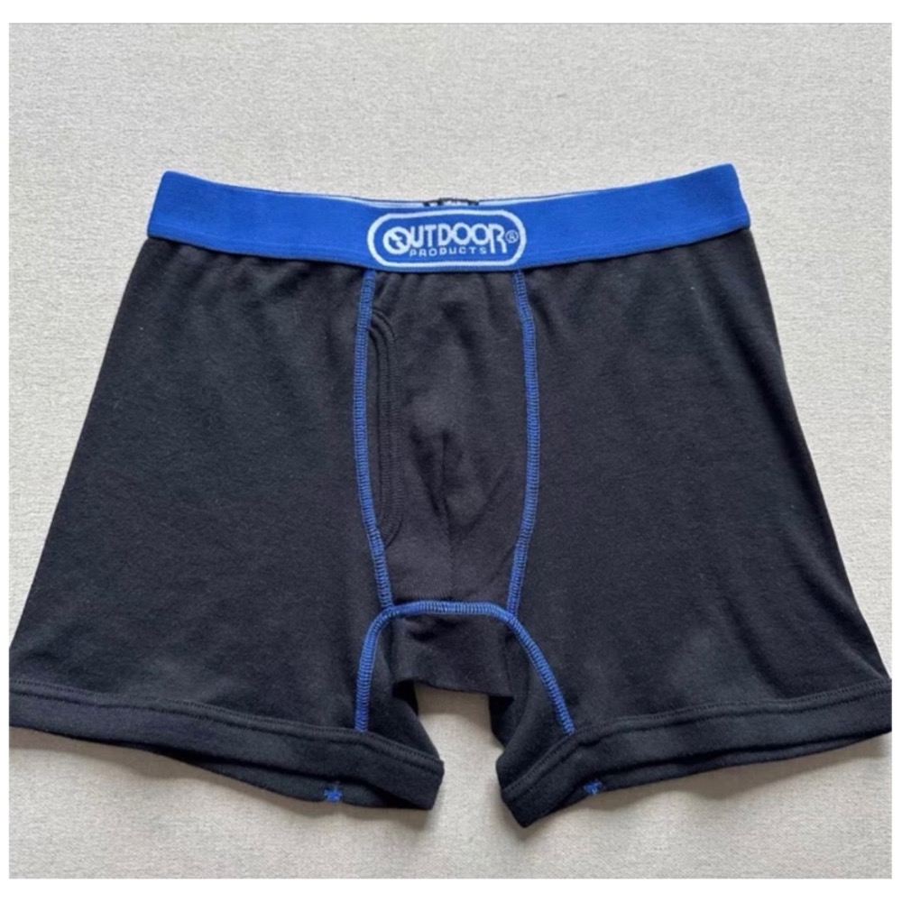 日本貨🇯🇵OUTDOOR PRODUCTS正品 彈性男士棉質四角褲修身前開內褲-規格圖3