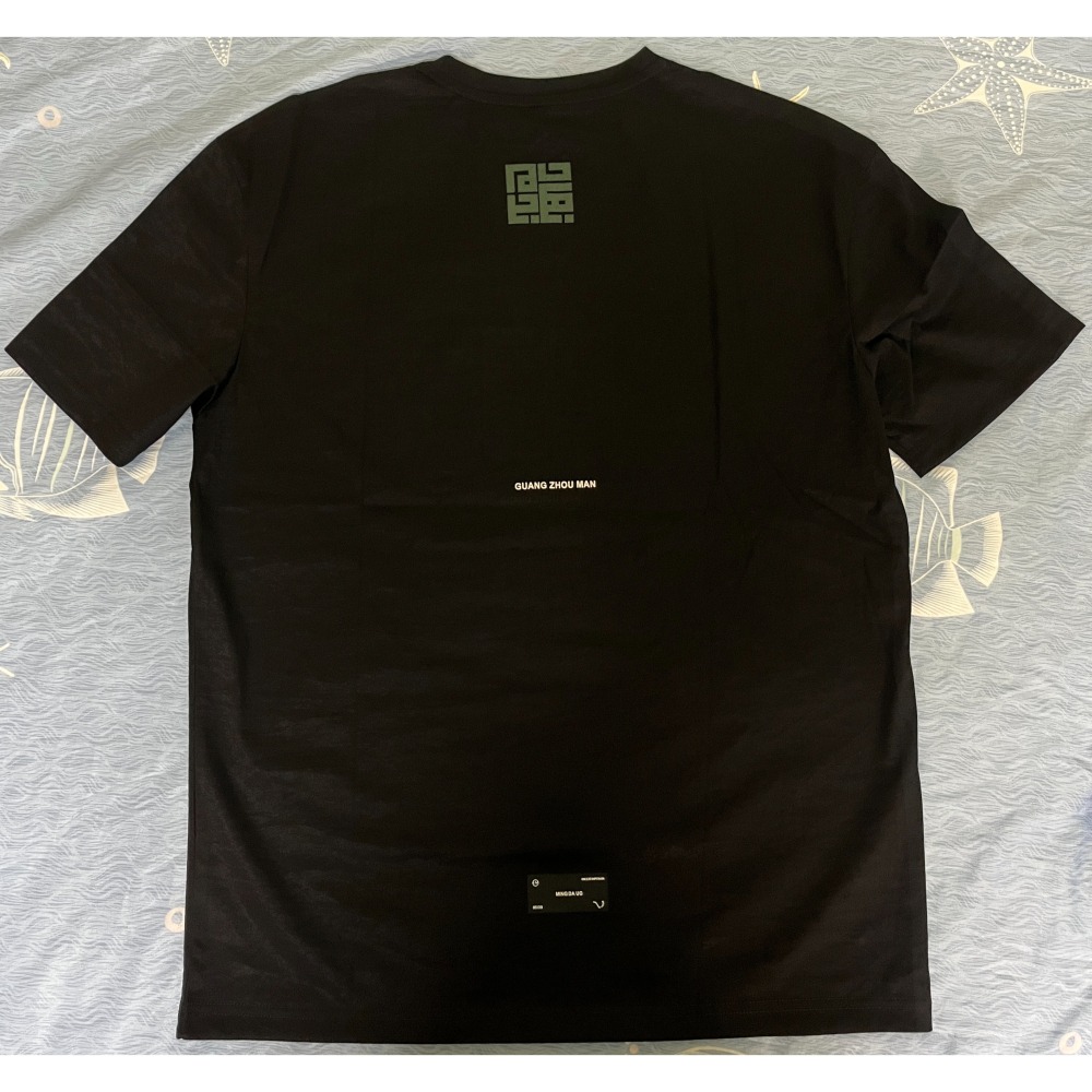黑色涼感簡單風 T-shirt-細節圖3