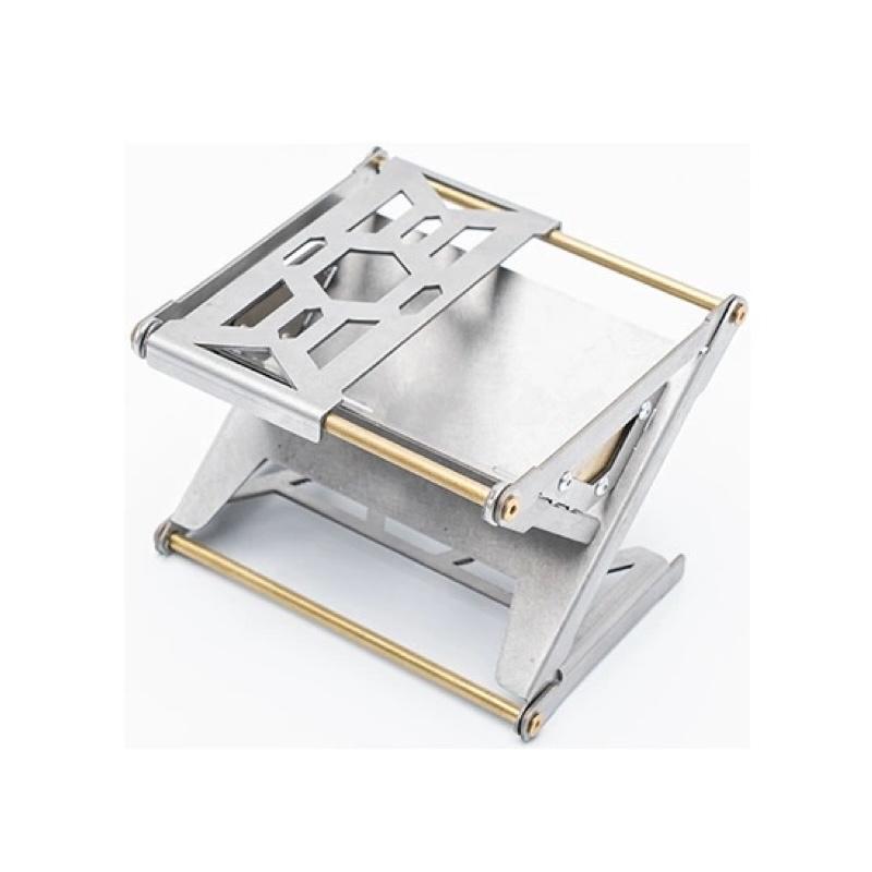 Springhill 春山 迷你卡片爐【好勢露營】桌面觀火台 迷你焚火台 香薰架 不銹鋼折疊柴火爐 療愈系賞火燃火台-細節圖2